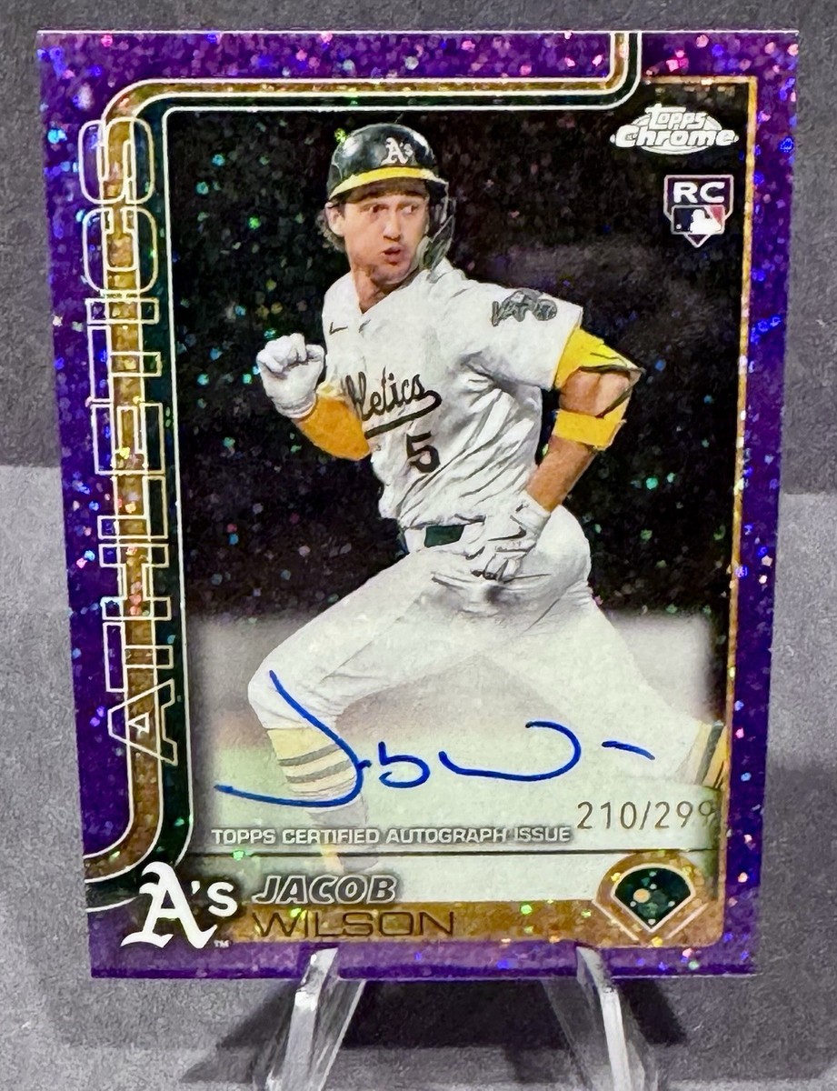 2025 Topps Chrome Jacob Wilson Rookie Auto Purple Speckle
