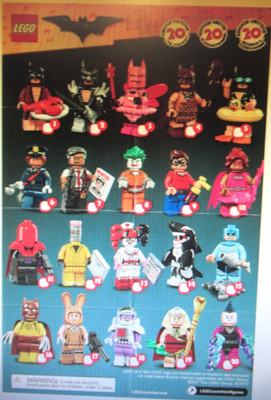 LEGO  71017 Minifiguren Figures Serie The Lego BATMAN MOVIE Series 1 - wählen: