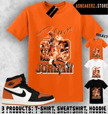 Shirt To Match AJ 1 High OG Shattered Backboard Sneaker Matching MJ Icon 23 Slam