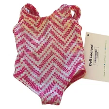 Destira Pink White Sparkle Doll Gymnastics Leotard