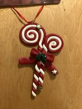 Plastic Peppermint Candy Christmas Ornament 5-Inches