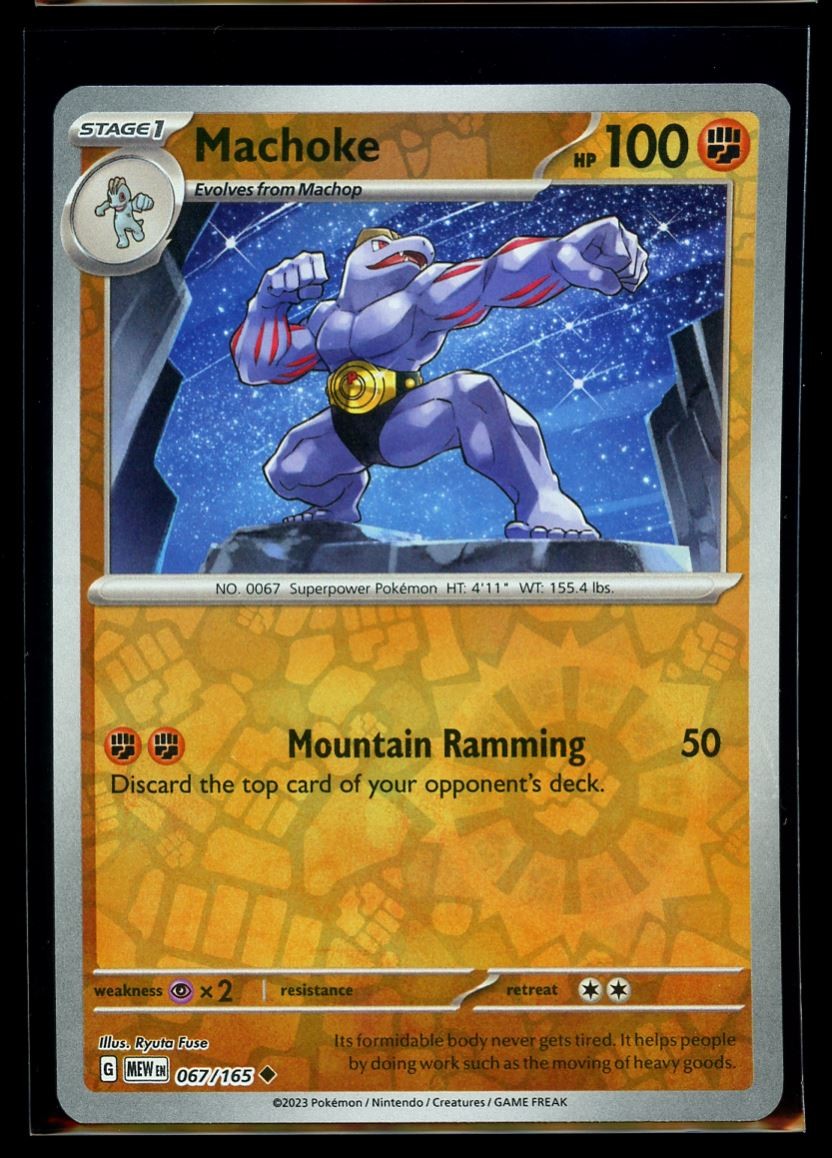 2023 Scarlet & Violet Series - Scarlet & Violet - 151 Machoke Reverse Holo #67