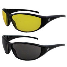 Birdz Eyewear Sparrow Wraparound Riding Glasses Motorcycle Sunglasses 2 Pairs