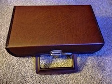 Nice 12 Cassette Tape Holder Carry Case Storage Briefcase Vintage Faux Leather