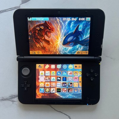 Nintendo 3DS XL Pokemon Design| Neuwertig | Schwarz | Pokemon Gen 1-7, Zelda, ..
