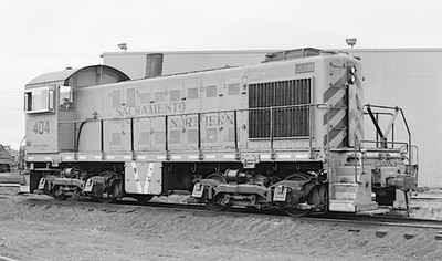 Sacramento Northern Alco S2 404 in Stockton, Kalifornien, 15. September 1972. Pho