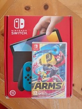 Nintendo Switch OLED Model Complete In Box With Arms + Micro SD Card