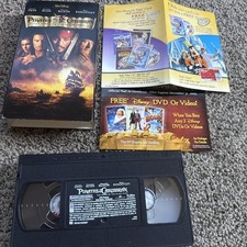 Pirates of the Caribbean: The Curse of the Black Pearl Johnny Depp VHS Disney