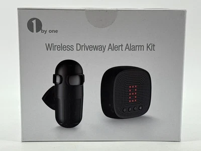 1byone Wireless Driveway Alarm Kit 1000ft Motion Sensor Outdoor Alert 8-SP07NA07