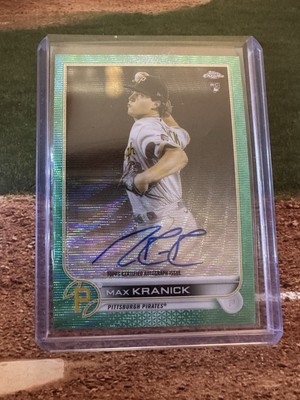 Max Kranick 2022 Topps Chrome - Rookie Autographs Aqua Wave Refractor /199 