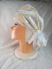 Scrub Caps NEW Bouffant Style Set of 2 Sunflower Yellow Medical Food Service