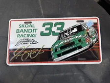 HARRY GANT  Last Ride License Plate SKOAL BANDIT RACING NASCAR vintage  Sealed-
