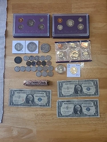 U.S. Coin Lot Morgan Dollar Walking Liberty, Large Cent Proof Sets Ect