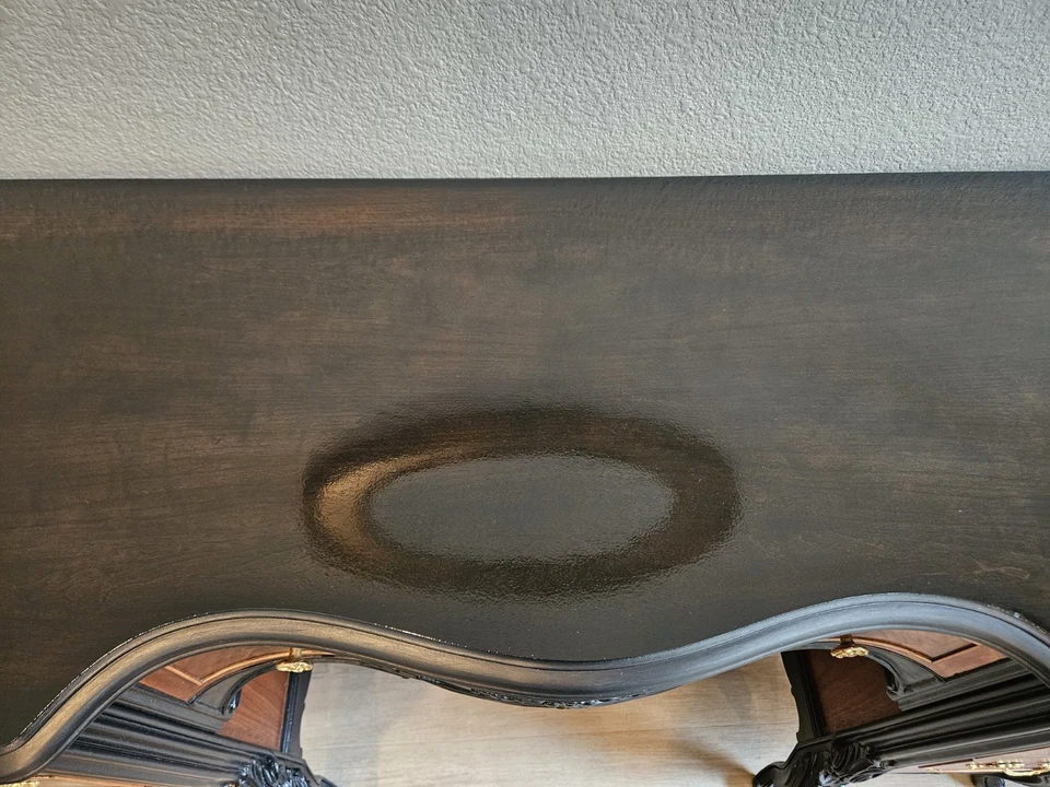 Antique Inlaid Desk – Restored with Black Accents – Berkey & Gay Era  - Image 3 of 4