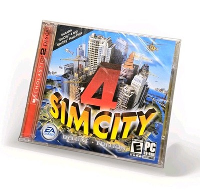 SimCity 4: Deluxe Edition PC CD-ROM 2003-2007 EA Games with SimCity & Rush Hour