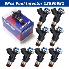 8X Genuine ACDelco 12580681 Fuel Injector 217-1621 2004-10 Chevy GMC 5.3/6.0/6.2
