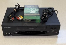 DAEWOO DV-T8DN VCR VHS Player Recorder 4 Head TESTED WORKING no remote
