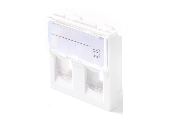 Lanview LKS830 EURO OUTLET 45x45 - 2-PORT