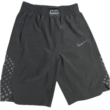Nike Lebron James Shorts Youth XL Dri-Fit Basketball Black Gray Charcoal