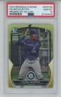 PSA 10 FELNIN CELESTEN 2023 Bowman Chrome BCP-156 YELLOW REFRACTOR Prospects /75