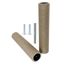 2 PCS M10 Cat Tree Scratching Post Replacement Pole Jute Rope 2.4x15.7 Inch