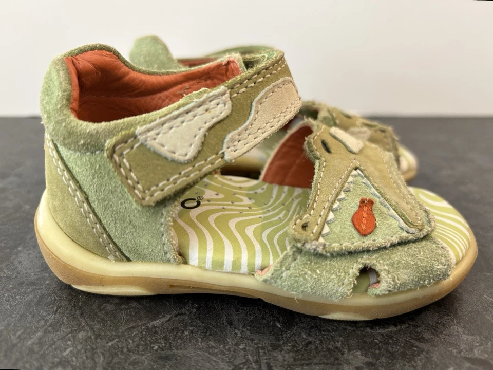 Bebé Niño Talla 4.5 - 5 (EU 20) ECCO Sandalias Zapatos Cuero Cocodrilo Caimán Foto 2 de 4