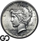 1926-D Peace Dollar, Great Strike, Choice BU++ Better Date
