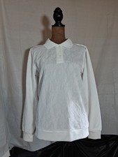  Womens Comfort Corner S Long Sleeve Blouses White