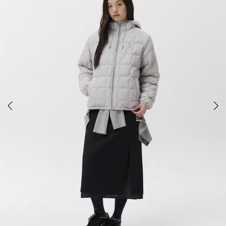 Oheasio Reversible Light Gray Down Padding Jacket - image 5