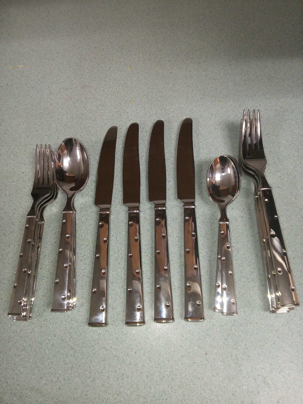 Larabee Dot Kate Spade 20 piece Set 4 Place Settings Stainless 18/10 Flatware thumbnail 6