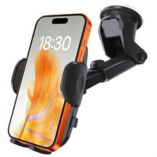 Car Phone Holder 2026 Updated Suction Cup Long Arm 360 Rotation Phone Mount fo