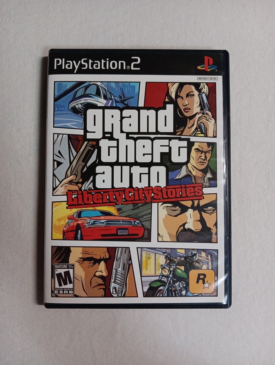 GTA Liberty City Stories + Map – Sony PS2 – Bon État – Playstation 2