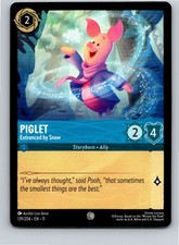 Disney Lorcana Piglet - Entranced by Snow 139/204 Winterspell Free Shipping 
