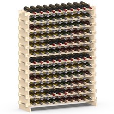 Cantinetta Portavino in Legno Naturale 120 Scomparti VinoBar Portabottiglie