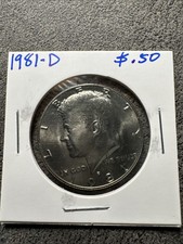 1981-D JFK Half dollar. Denver Mint. Non Magnetic.