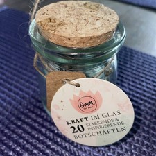 Kraft im Glas 20 Stärkende & Inspirierende Botschaften Moses Verlag Neu
