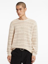 John Varvatos Crochet Cotton Sweater M