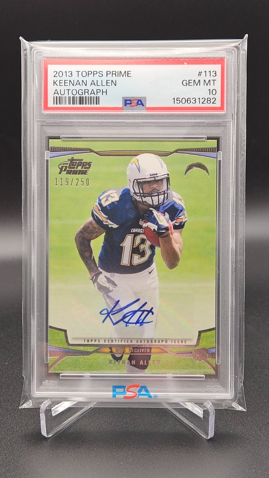 Keenan Allen Topps Prime #113 Autograph