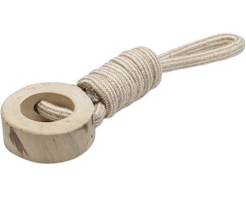 Hundespielzeug Beeztees Kaffeeholz Dirk L Mit Handschlaufe Baumwolle;Holz Ca. 38-image