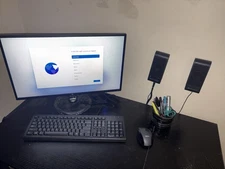 HP Desktop + 24″ Monitor + Speakers — Full Bundle, Windows 11