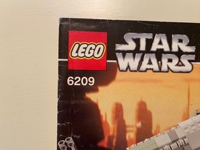 LEGO Star Wars Lot of 3 Instructions Manuals #6209, 7256 & 7261 - Damaged