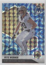 2021 Panini Mosaic Rookies Reactive Blue Mosaic Prizm Pete Werner #367 7l6