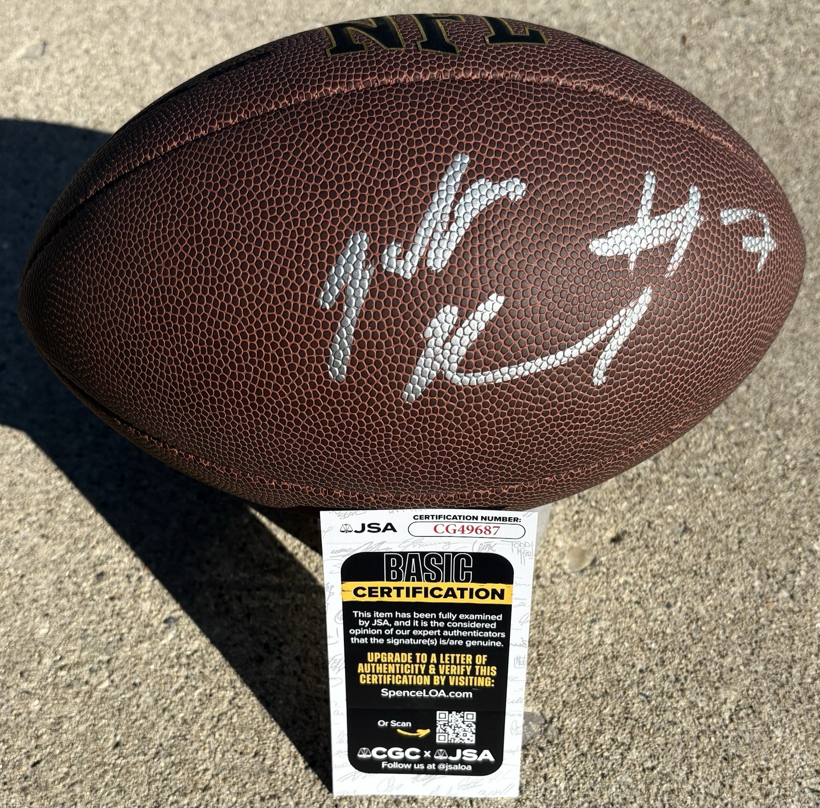 JABBAR MUHAMMAD SIGNED NFL Football JSA COA JACKSONVILLE JAGUARS Oregon Ducks 