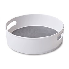Non-Skid 12-Inch Storage Turntable - Gray, Rotating Organizer for Home  Kitchen