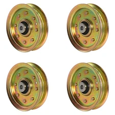 Qty 4: Flat Idler Pulley Fits Husqvarna Replaces 532175820