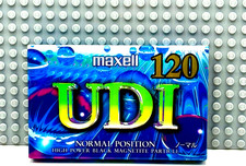 MAXELL UD I  120 1995 JAPAN  TYPE I  BLANK CASSETTE TAPE  1  SEALED 