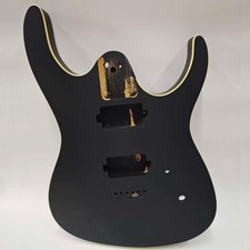 Basswood Electric Guitar Body Matte Black Finish Replacement Part for Custom Bui