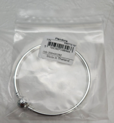 Pandora Moments Silver Bangle Clasp Sterling Silver Bracelet