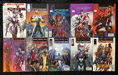 Wild Core #1-10 + Preview COMPLETE SET - Image Comics 1997 Sexy Brett Booth Fart
