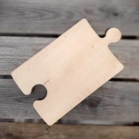 Vintage Holzbrettchen Puzzle 26X16X1,2 Cm FrüHstüCksbrett Dekobrett Handarbeit